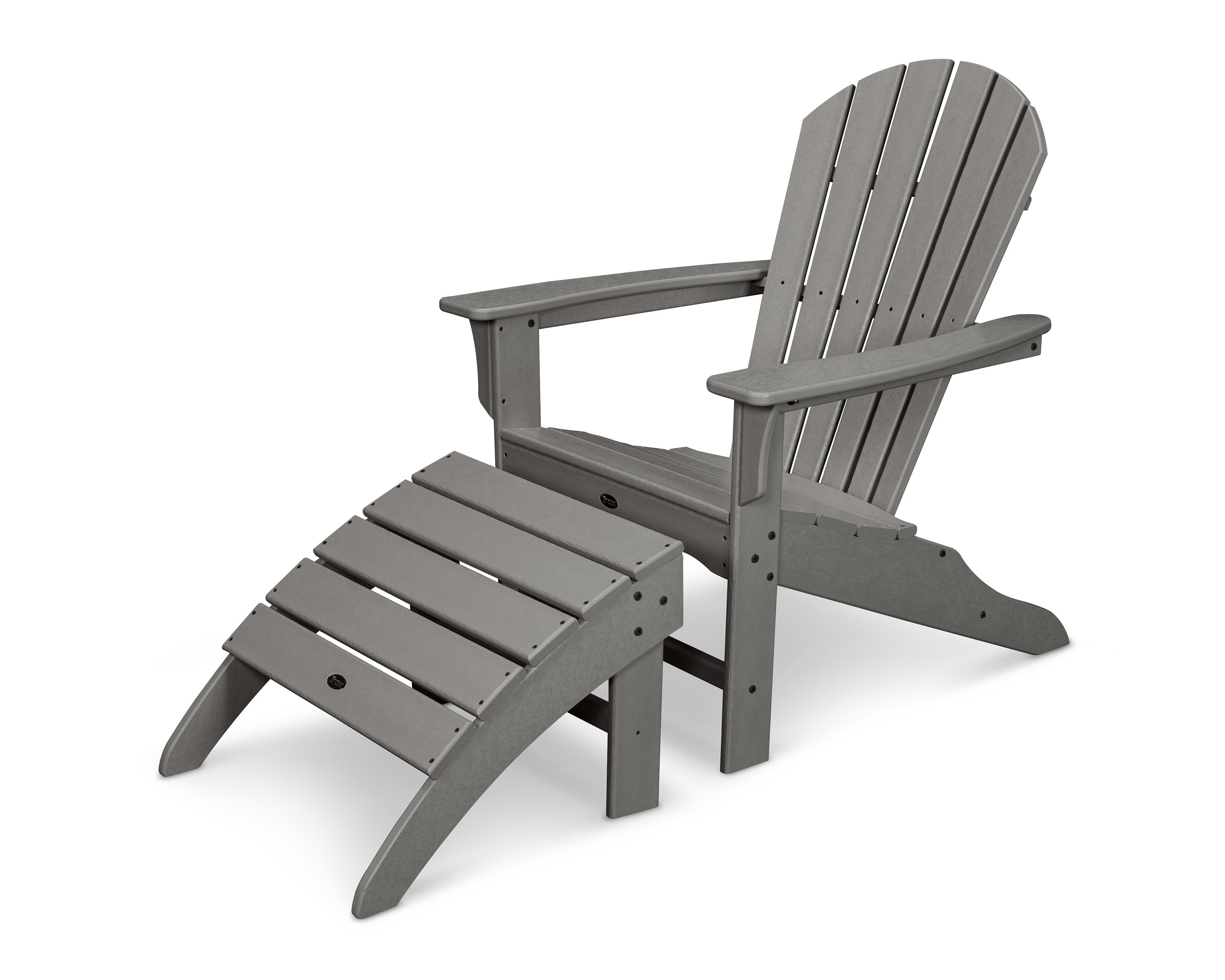 Yacht Club Shellback Adirondack Set with Ottomans