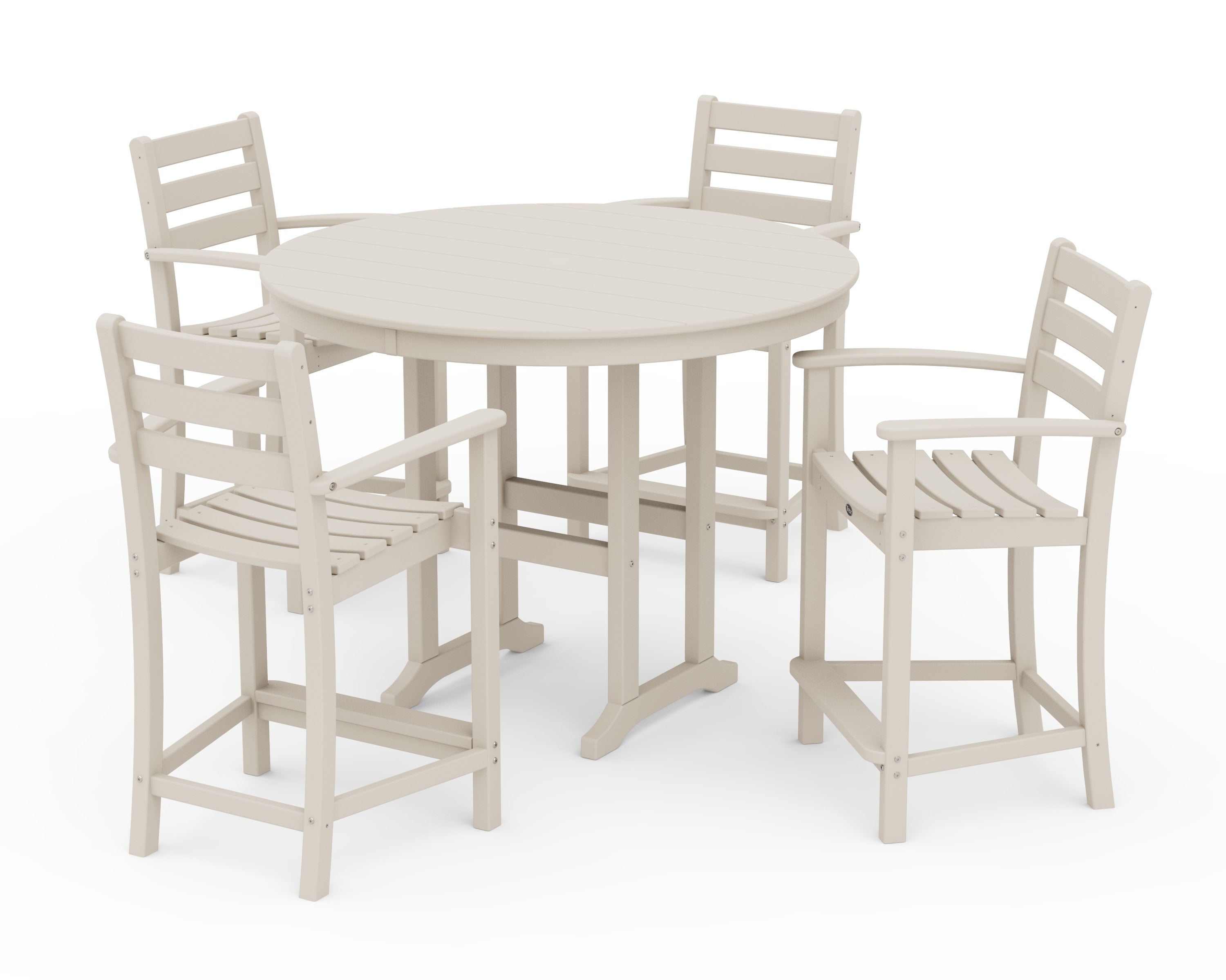 Monterey Bay 5-Piece Arm Chair Counter Set